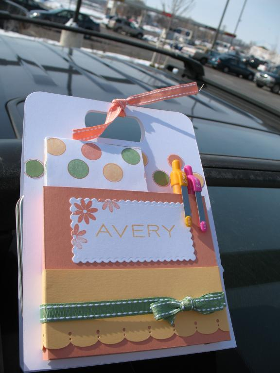 a personalized take a long tote for the birthday girls.