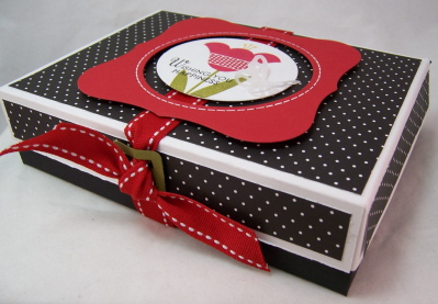 Wishing you card box side<br />
<br />
This is a gift set using My Timeless Templates-Captured...