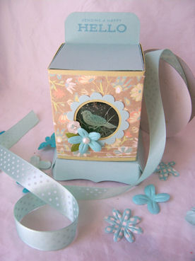 A cute little box that hold a egg with Dove chocolates inside<br />
<br />
Supplies:<br />...