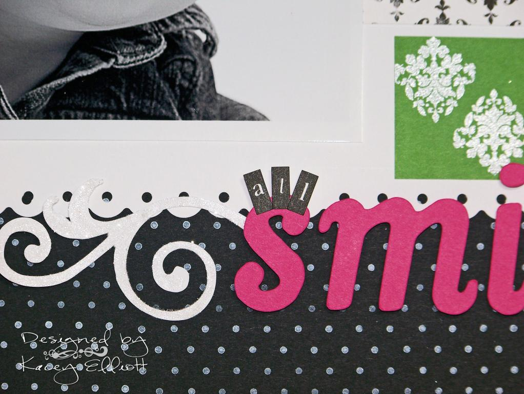 Glitter detail
