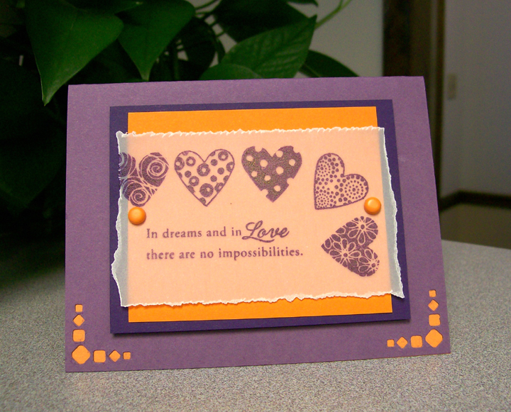 This color scheme was inspired by my upcoming wedding.  I plan on having purple and orange...