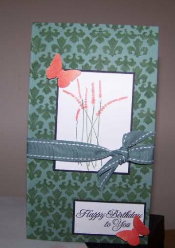 Birthday Gift Card Holder<br />
Damask Designs