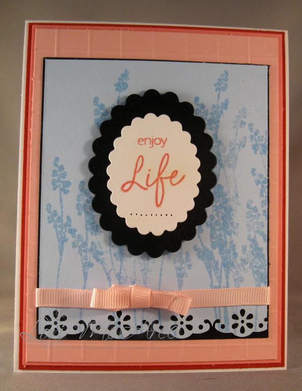 This card was such a challenge for me!!!  I was determined to participate in Kristina...