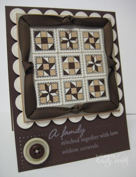 Stamps: Papertrey Ink, Quilter's Sampler and Quilter's Sampler Sentiments<br />...