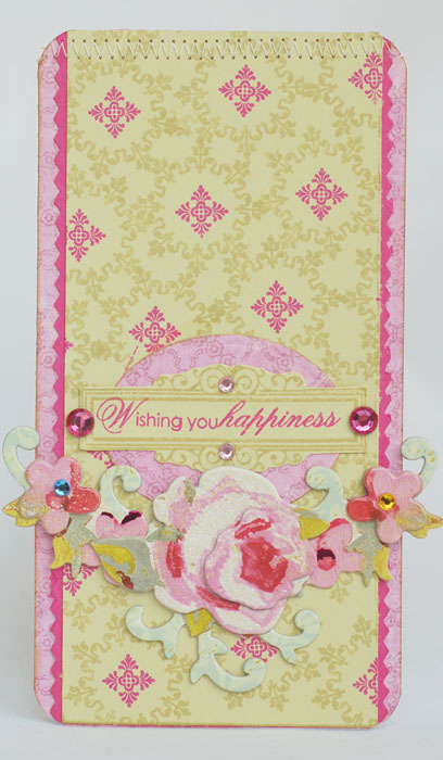 I made the background on this one using Simply Stationery stamps on Spring Moss Cardstock with...