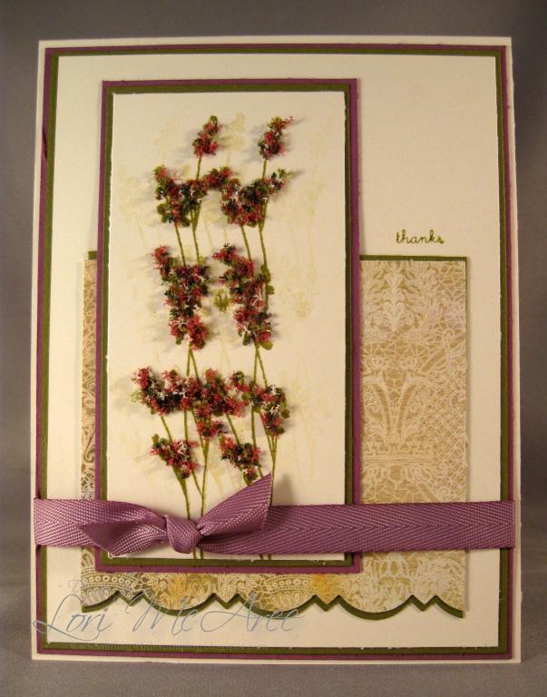 I made this card for the mojo challenge today.  I absolutely LOVE the Life set and I got the...