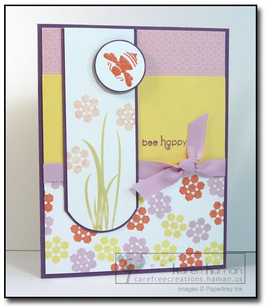 Supplies<br />
All supplies Papertrey Ink unless otherwise noted.<br />
Stamps: Honey Bees;<br...