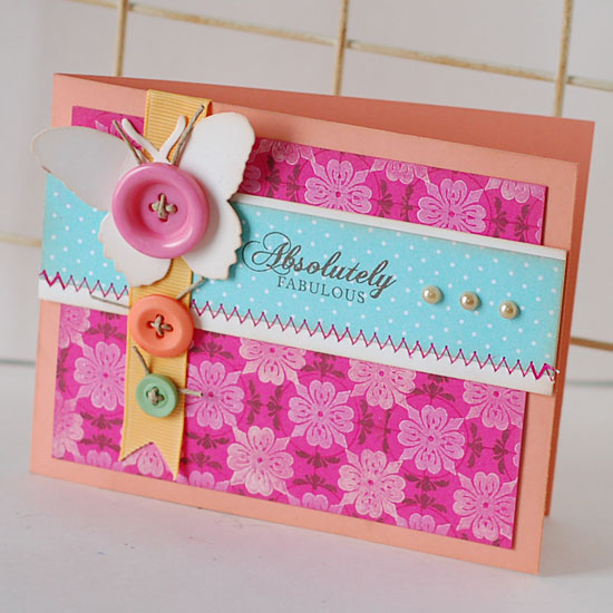 Stamps:  Guidelines 2, Mega Mixed Messages<br />
Ink:  Vintage Cream, Fresh Snow, Dark...