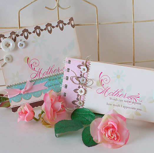 Stamps:  Mother, Beautiful Blooms<br />
Ink:  Raspberry Fizz, Aqua Mist, Sweet Blush, Spring...