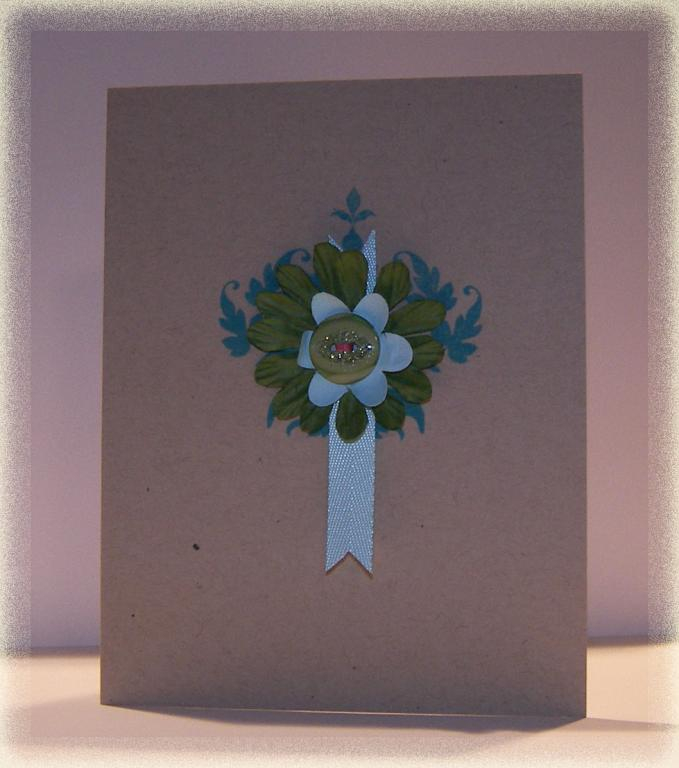 I am in love with this color combo...Kraft, New Leaf, and Turquoise..Yummy