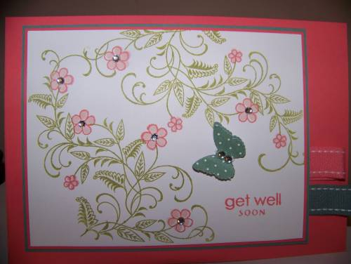 Get Well <br />
Using With Sympathy &amp; sentiment from Faux Messages
