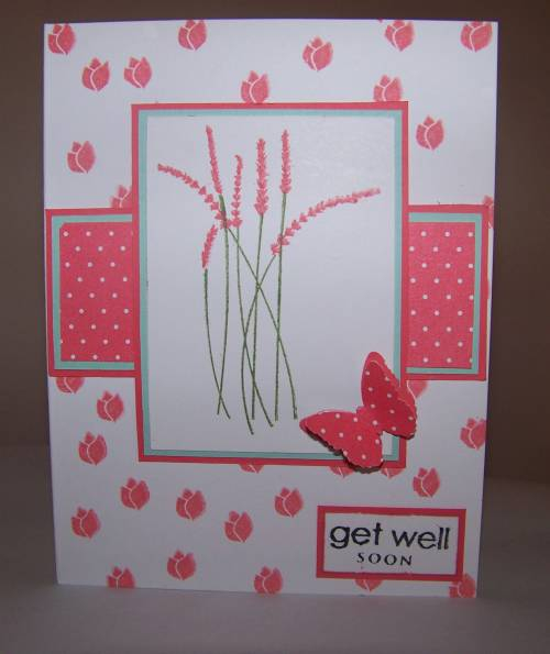 Get Well <br />
Using With Sympathy &amp; sentiment from Faux Ribbon