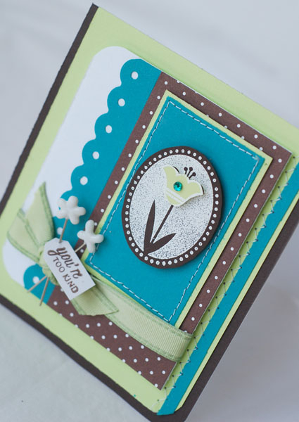 Another one for Dawn&#039;s second challenge. PTI Wishing You and Mixed Messages stamps. Also...