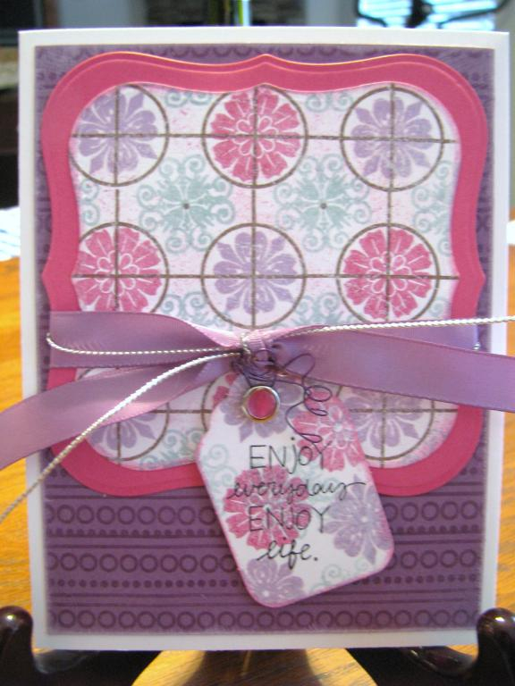 Enjoy everyday - used PTI sets Guidelines II, Faux Ribbon, Handwritten Notes<br />
Ink:  PTI -...