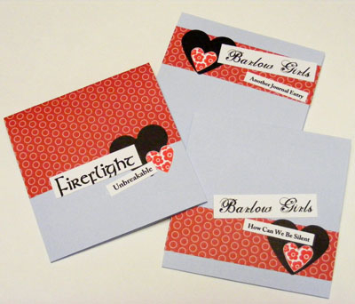 Heart Prints Birthday CD Cases