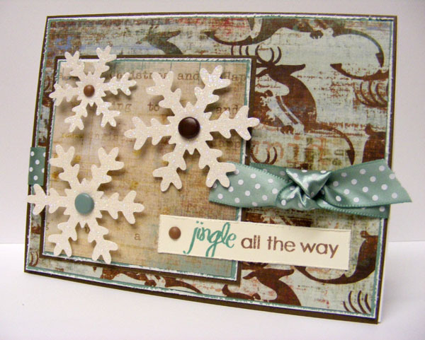Uses some fun MME papers and the Snowfall additions set along with the snowflake punches. TFL!