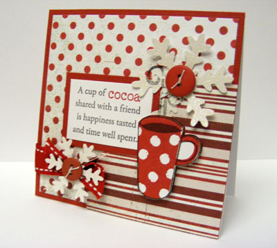 A fun hot cocoa card using Warm Happiness. TFL!