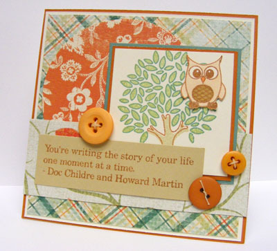 A fun card made using the #59 Taylored Expressions sketch. Uses Wise Owl and Father Knows Best. TFL!