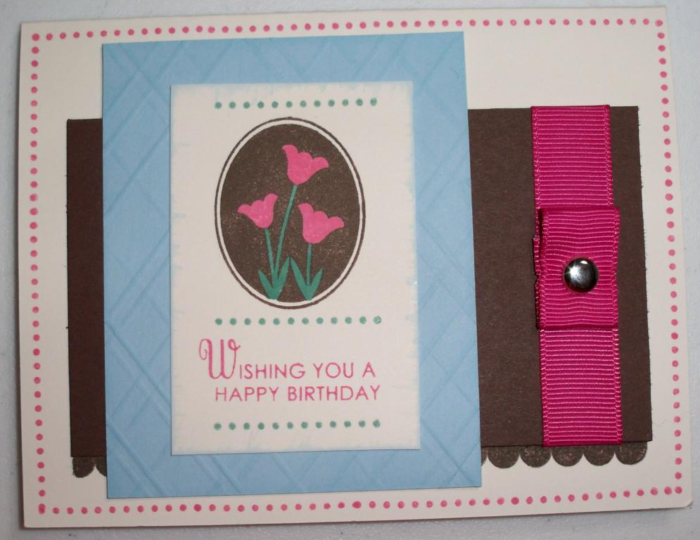 My very first posting with PTI!  Here's to many more!  <br />
Stamps used:  Wishing You,...