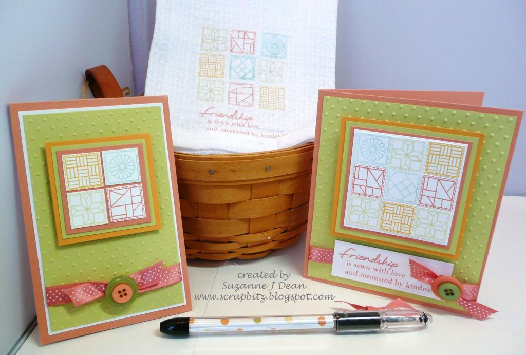Gift set made using Quilters Sampler