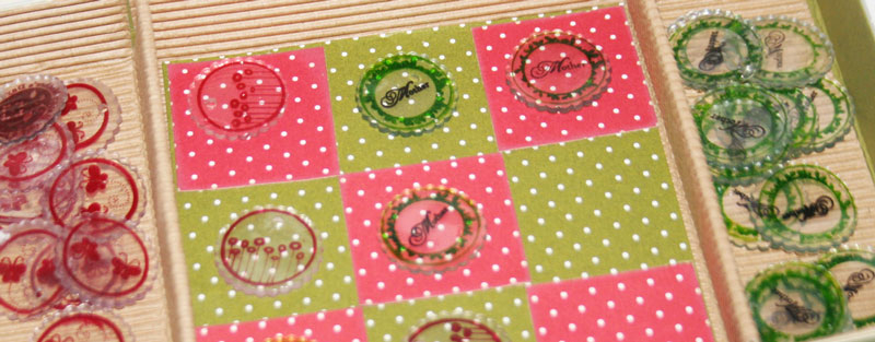 Tags for Spring stamps, bitty dots papers.