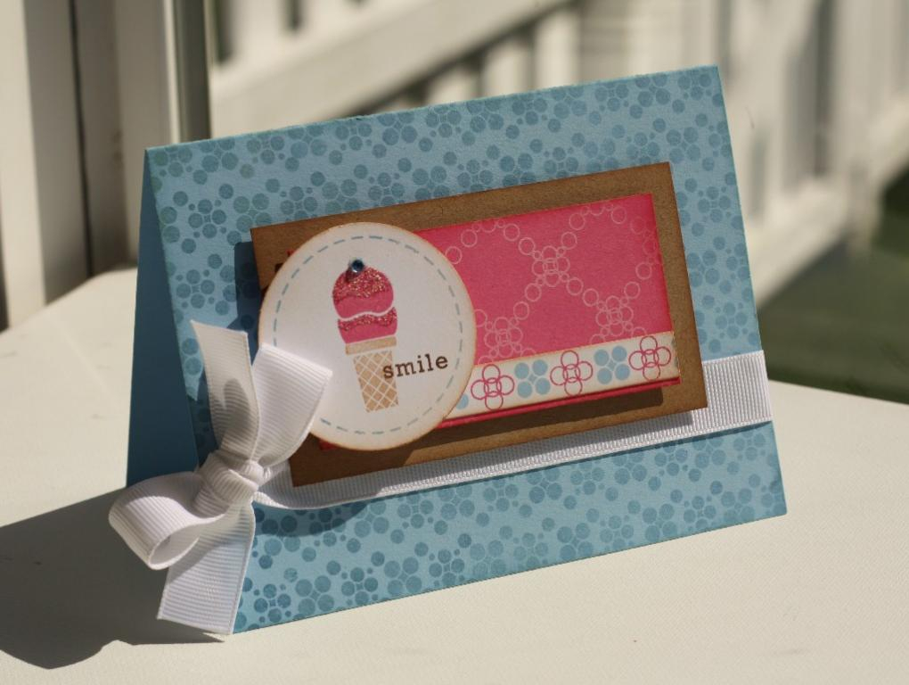 Smile<br />
<br />
    * Stamps- Love Songs, Borders &amp; Corners {Circles) and Background...