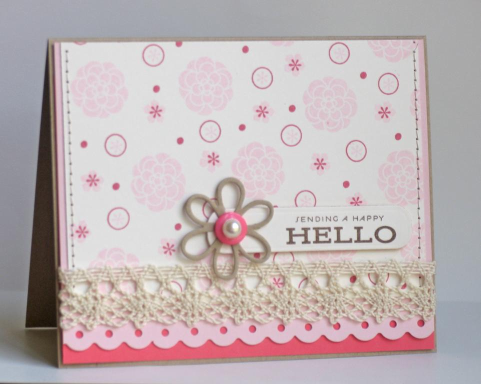 Challenge card for Dawn&#039;s Color Challenge<br />
Pattern stamped with everday classics,...