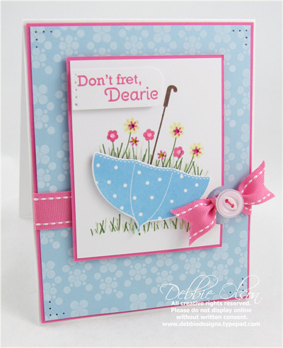 Don't Fret, Dearie<br />
<br />
Stamps: Background Basics: Spots and Dots, Scattered...