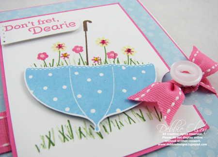 Don't Fret, Dearie detail<br />
<br />
Stamps: Background Basics: Spots and Dots,...