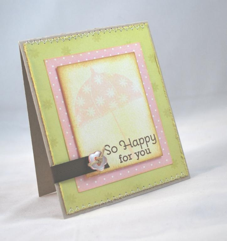Stamps - Scattered Showers, Around and About Sentiments<br />
Ink - Sweet Blush, Spring Moss,...