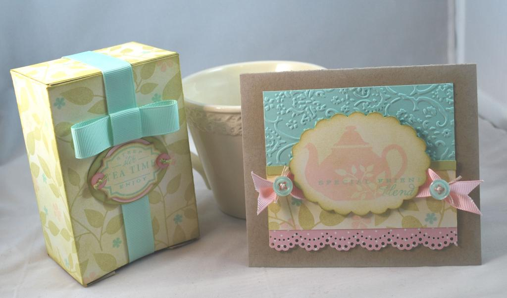 Stamps - Tea for Two, Beautiful Blooms<br />
Ink - Aqua Mist, Spring Moss, Sweet Blush<br />...
