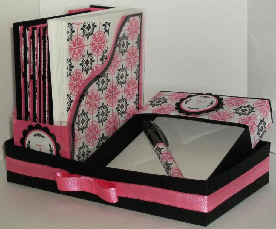 I made this desk set using the Filed With Flair and Desk Top Organizer Timeless Templates and...