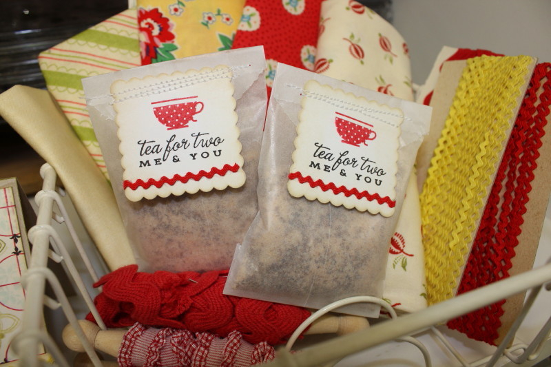 Stamps:  Tea for Two, Everyday Expressions<br />
Ink:  True Black, Pure Poppy<br />
Other:...