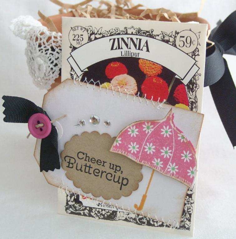 Supplies from Papertrey Ink:<br />
Stamps:<br />
Scattered Showers<br />
Paper:<br />
Kraft...