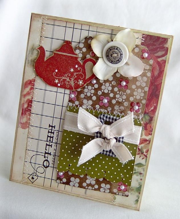 Papertrey Ink Supplies Used:<br />
Stamps:<br />
Background Basics:  Spots and Dots<br />...