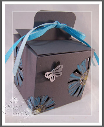 I stamped my flowers, then using a hobby blade, I cut select petals for a very pretty look!<br...