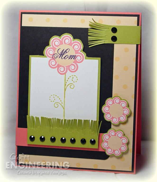 A mother's Day card created using a sketch from SheetLoads of Cards - April 2009...