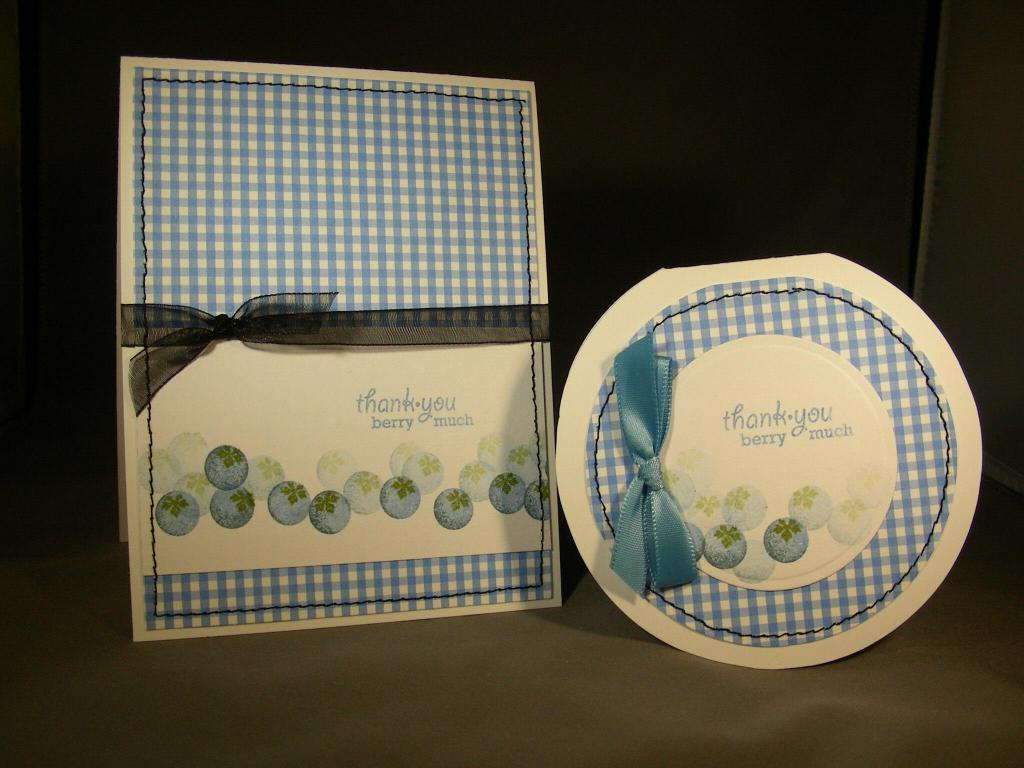 Totally cased Lauren&#039;s idea with these blueberries.  I used different stamps for my card...