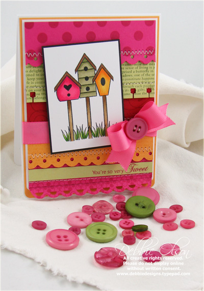 So Very Tweet <br />
Stamps: Bird-Watching; Polka Dot Basics, Background Basics: Text,...