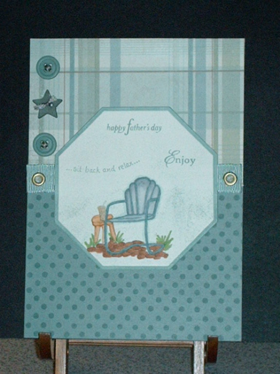 This was inspired by Mish&#039;s card. Used Ocean Tides, Lg. Octagon Nest., Lockahart Stamps