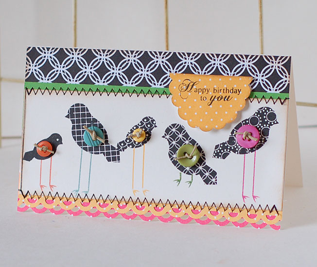 Happy Birthday Birdies Card<br />
Stamps:  Bird Watching, Bird Watching Additions<br />
Ink:...