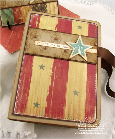 Super-Star Dad Ensemble Gift Box Outside<br />
Stamps: Star Prints, Background Basics,...