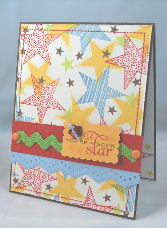 Supplies - Stamps:  Star Prints, Text Boxed, Borders &amp; Corners {Circle}; Ink - Pure Poppy,...
