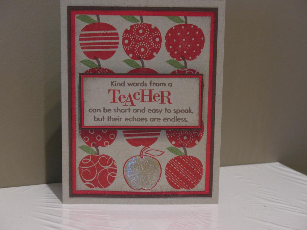 This is one of my favourite cards - the bottom centre apple was done with crystal effects (with...