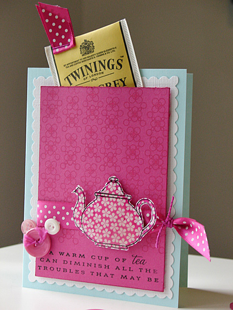 Tea for Two Card ~ Tea Bag