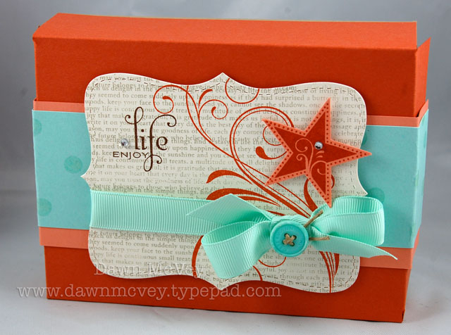 Paper: melon berry, aqua mist, vintage cream, kraft, really rust<br />
Stamps: Star Prints,...