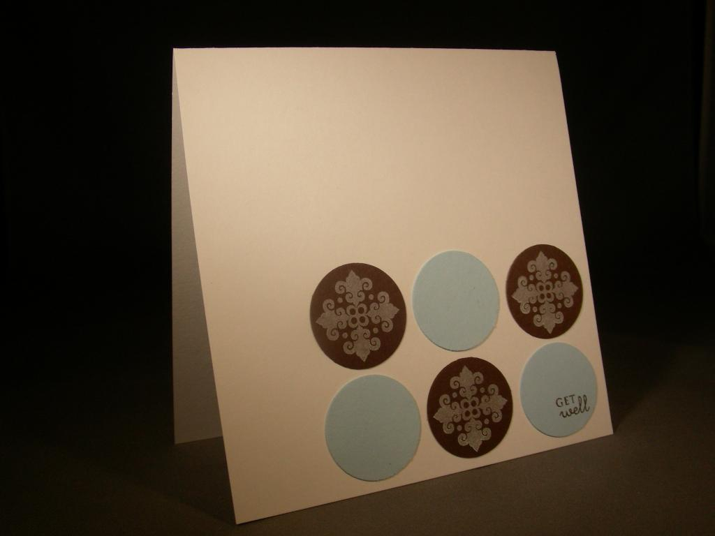 Another clean and simple card (CAS challenge on SCS)  I used one of the images from the Guide...