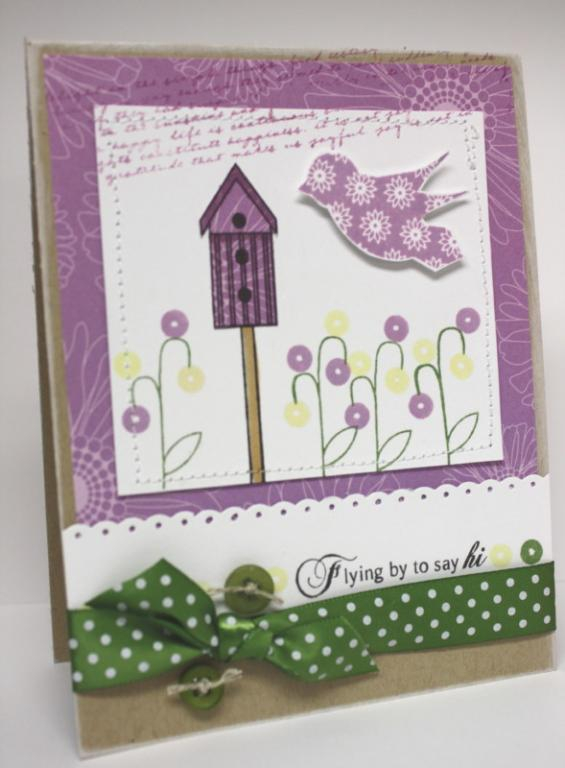 Supplies:  Bird Watching &amp; Additions, Background Basics:  Text Style, New Leaf Swiss Dot...