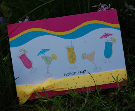 Cocktails<br />
<br />
Stamps: Day at the beach<br />
Cardstock: White, raspberry Fizz,...
