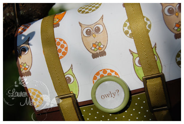 Owly Box<br />
Supplies: <br />
My Timeless Template: Lets Do Lunch<br />
Stamps: Wise Owl<br...